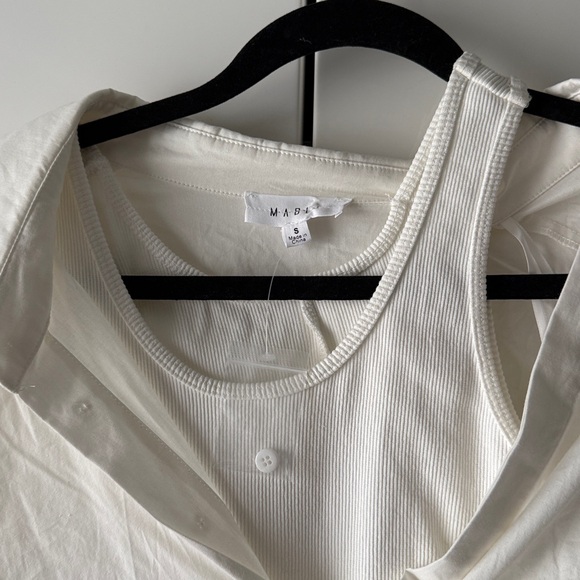 NWT Mable SERENA ASYMMETRIC LAYERED SHIRT DRESS small - Picture 10 of 13